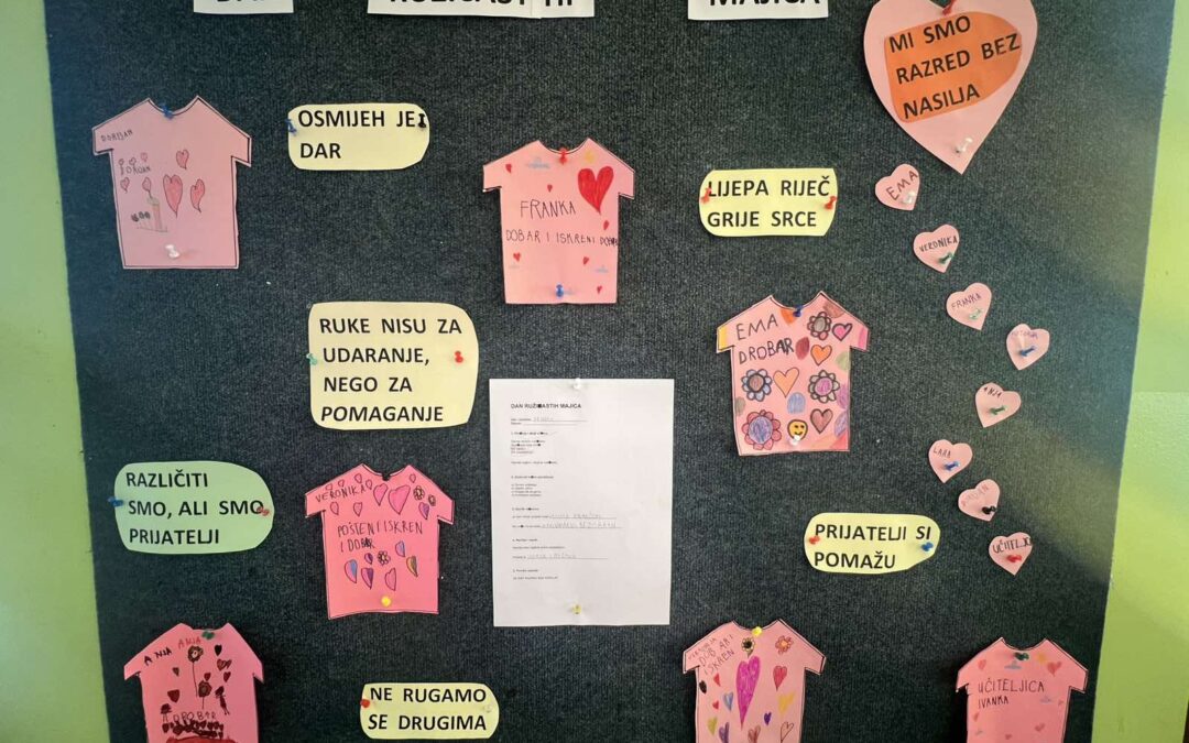 Zajedno protiv nasilja – Dan ružičastih majica u našoj školi