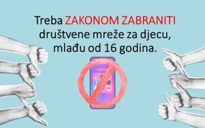 Treba ZAKONOM ZABRANITI društvene mreže za djecu